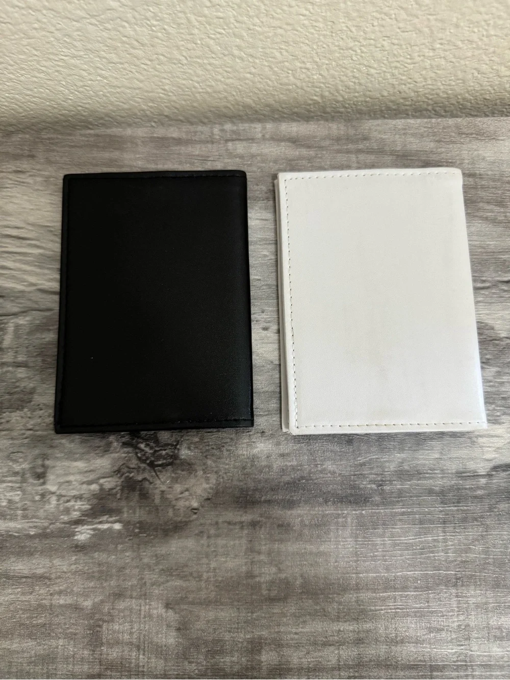Mr. and Mrs. Embroidered Passport Holders - Black & White